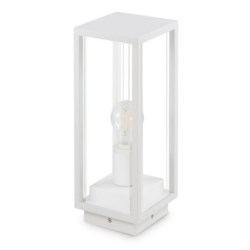 Decorative Square Post/Ceiling Lantern, 350mm, ES E27, 15W LED (Max.), IP54, White