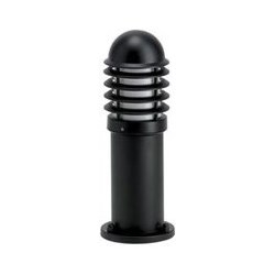 NiteLED Dome Bollard, Mains, IP44, Short Louvred, 8.5W, 4000K, 200lm, Black