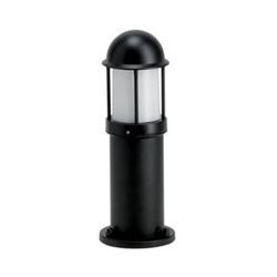 NiteLED Dome Bollard, Mains, IP44, Short Plain, 8.5W, 4000K, 200lm, Black