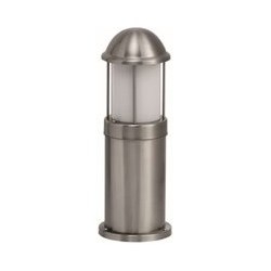 NiteLED Dome Bollard, Mains, IP44, Short Plain, 8.5W, 4000K, 200lm, Stainless Steel