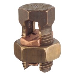 Type H - High Strength Split-bolt Connector, Conductor Range for Equal Main and Tap 2 Sol-6 Sol, Conductor Range for Min. Tap with One Max. Main 14 Sol