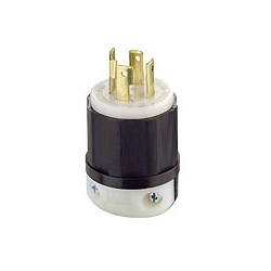 AC WORKS® 30A, 480V, 3-Phase NEMA L16-30R Flush Mount Locking Industrial Grade Receptacle