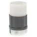 30 Amp, 250 Volt, NEMA L6-30R, 2P, 3W, Locking Connector, Industrial Grade, Grounding - Black/White