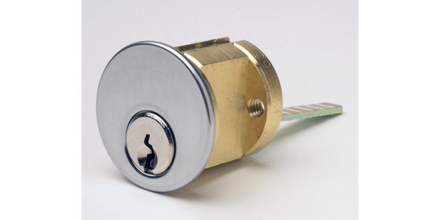 Rim Cylinder Lock, 5-Pin, Russwin Keyway, Keyed Different, 2-3/8