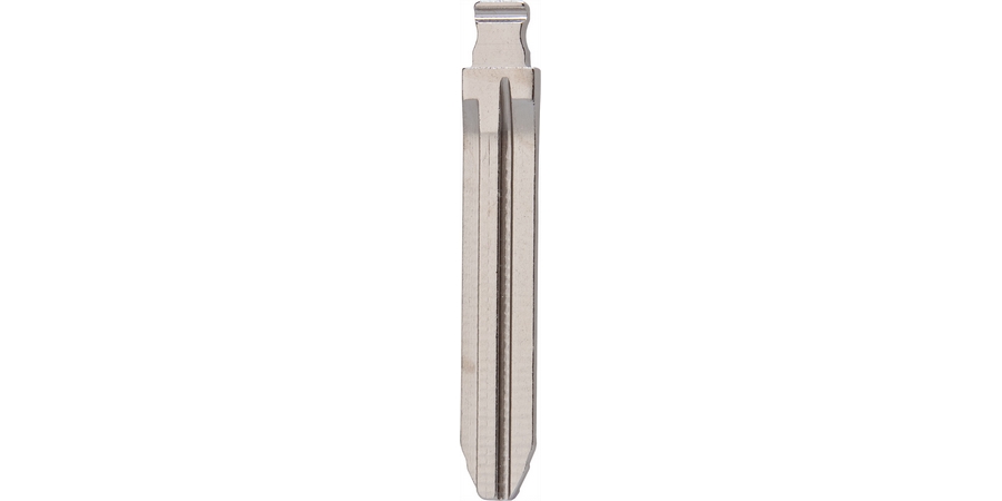 Flip Key Blade, Automotive Key Blank, Brass, Nickel-Plated