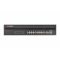 Video Decoder, 16-Channel, H265+, up to 12MP, 16 HDMI/ 2 BNC Out, Audio Out, RS-485, Alarm I/O -8/8, embedded 16-Port Switch, 120VAC