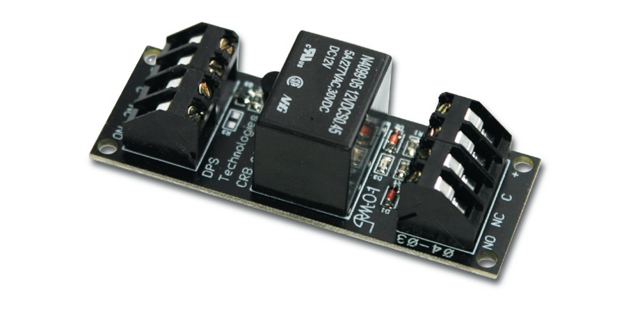High-Power Control Relay, Dimensions: WxHxD: 1 x 0.8 x 2.7 in.