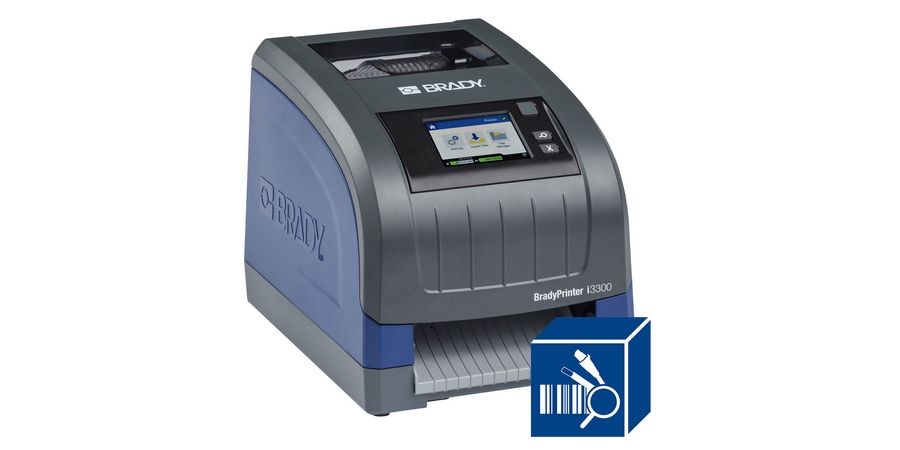 Industrial Label Printer, Blue, Gray, Polyester, 3000, WxHxD: 9 x 9.5 x ...