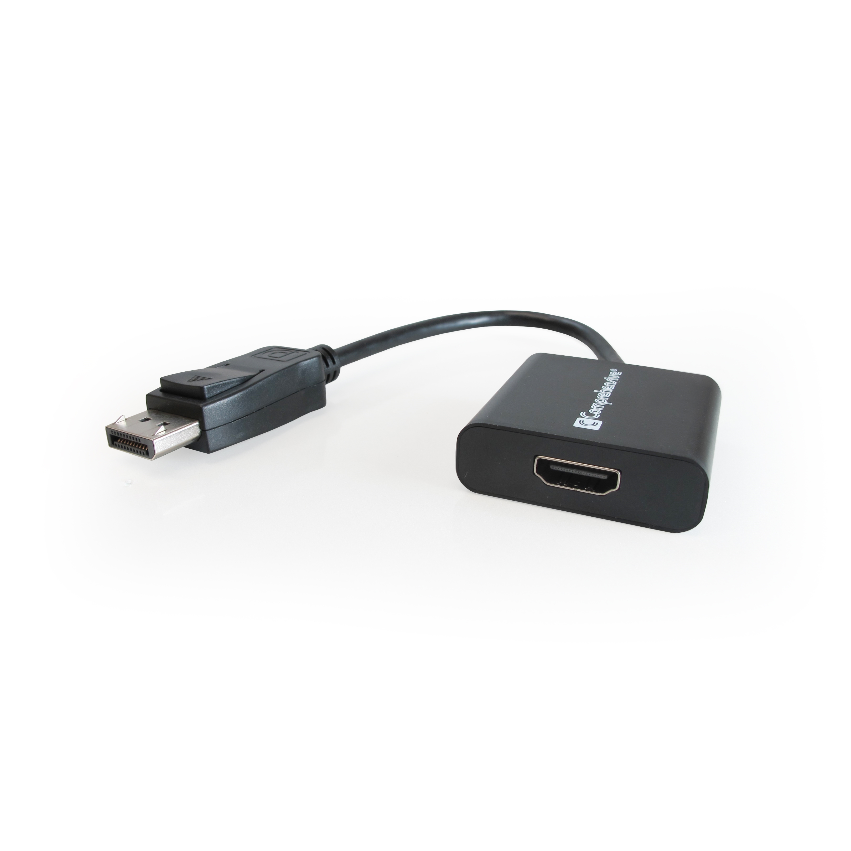 Adapter, Inputs Display Port Male, Black, Outputs HDMI Female