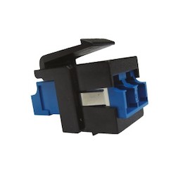 FiberExpress Ultra HD LC Duplex KeyConnect Adapter, Single-mode, OS2, Blue