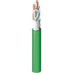 Copper Cable, 10GXS Category 6A Small Diameter, Unshielded, Bonded-Pair, 4-pair, 23 AWG, Riser Rated, White, 1000 ft RIB