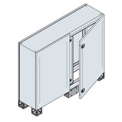DOUBLE BL. DOOR ENC. 1200 x 1200 x 300MM 7035