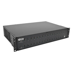32-Port USB Charging Station with Syncing, 230V, 5V 80A (400W) USB Charger Output, 2U Rack-Mount
