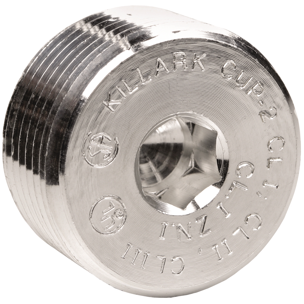 Insert Plug,Steel,Threaded,For Conduit Rigid,Zinc Plated,LxWxH: 1.152 x ...