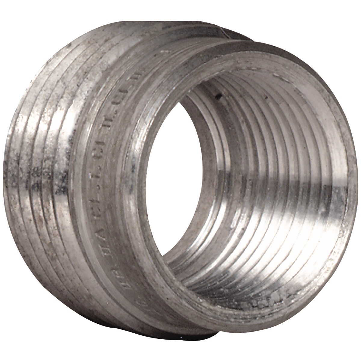 Reducing Conduit Bushing, Silver, Natural, Aluminum, 1-1/2;1-1/4 in.