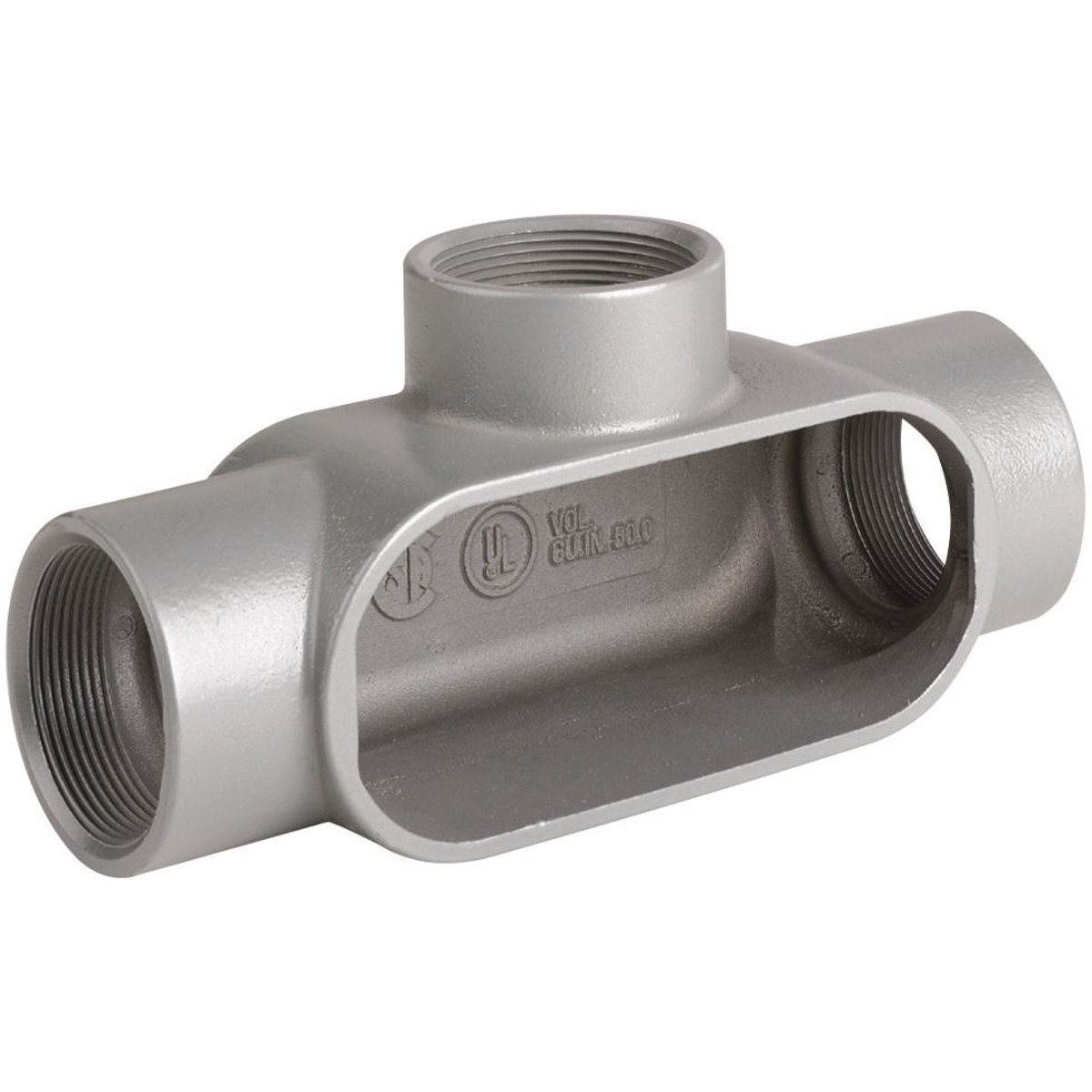 Conduit Body, T, Gray, FNPT, Included, IMC/RMC, Form 7, Aluminum ...