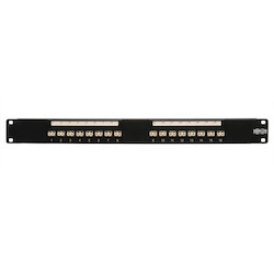 16-Port Fiber Patch Panel, 1U LC/LC, Multimode or Single-mode