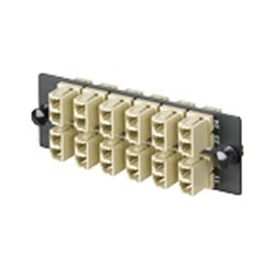 FAP with 12 LC Duplex Multimode Adapters (Electric Ivory) Phos
