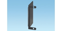 Fiber Adapter Panel Bracket, Cold Rolled Steel, Black, 0.06 in. L, 4.35 ...