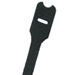 Hook And Loop Tie, Loop Style, 12.0"L (305mm), .50"W (12.7mm), Black, Pack of 10