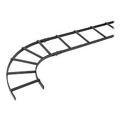 Cable Manager, CABLE LADDER RUNWAY E-BEND -, 90 DEGREES, 18 IN. WIDTH