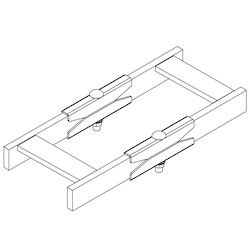 Cable Manager, BUTT-SPLICE KIT FOR STRAIGHT, AND 90-DEGREE LADDER RUNWAY, SECTIONS - HARDWARE