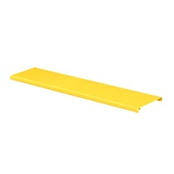 Channel Cover, Hinged, Snap-On, 6&quot; x 4&quot; (150mm x 100mm), 2 MT., FiberRunner, Yellow