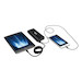 Portable Charger - 2x USB-A, 12,000mAh Power Bank, Lithium-Ion, Auto Sensing, Black