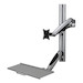 Mount, Video Display, SINGLE-DISPLAY SIT-STAND, WALL-MOUNT WORKSTATION WITH, THIN-CLIENT MOUNT