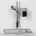 Mount, Video Display, SINGLE-DISPLAY SIT-STAND, WALL-MOUNT WORKSTATION WITH, THIN-CLIENT MOUNT