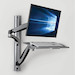 Mount, Video Display, SINGLE-DISPLAY SIT-STAND, WALL-MOUNT WORKSTATION WITH, THIN-CLIENT MOUNT