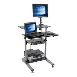 Mount, Video Display, ROLLING DESK TV/MONITOR CART, - HEIGHT ADJUSTABLE