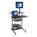 Mount, Video Display, ROLLING DESK TV/MONITOR CART, - HEIGHT ADJUSTABLE