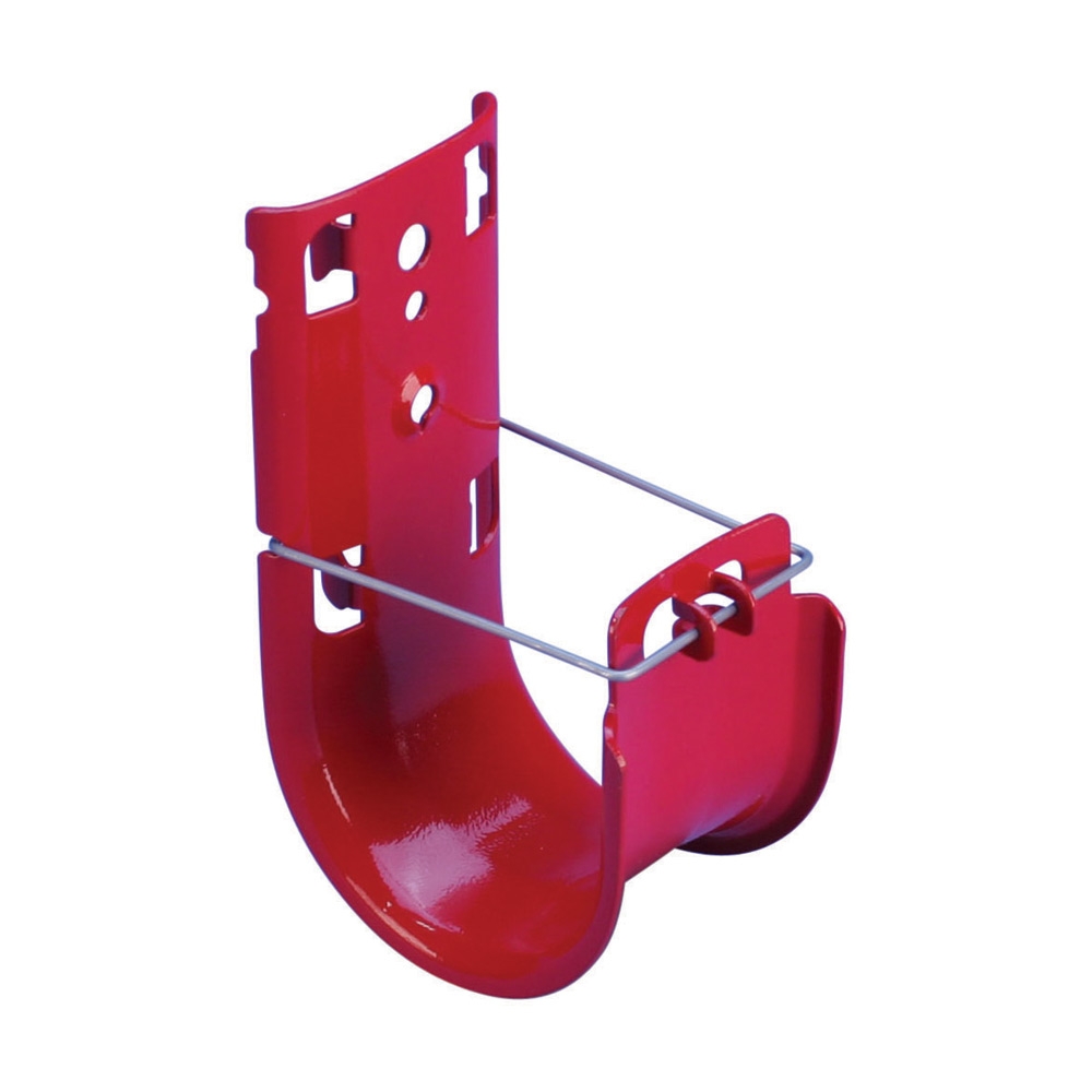 J-Hook, 1 in. Dia, 4.13 in. H, 60 lb. Load, Steel, Red, Painted Pre ...