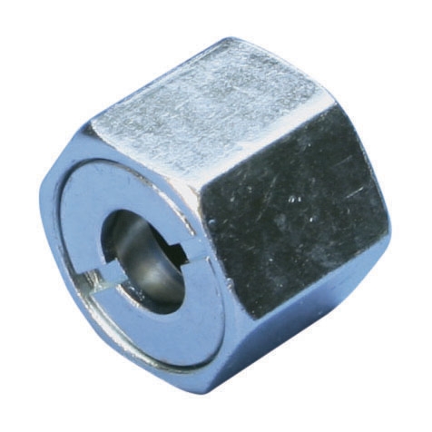 Rod Lock Nut, 3/8 in. Trade, Steel, Push Installation