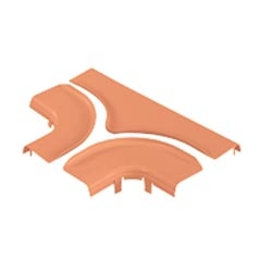 Split Cover,Horizontal Tee, 6&quot; x 4&quot; (150mm x 100mm), FiberRunner, Orange
