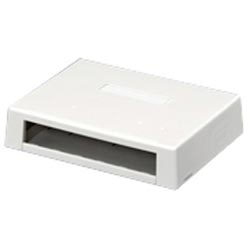Surface Mount Box, 6 Port, Off White