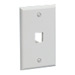 Mini-Com Single Gang Faceplate 1 Port Off White