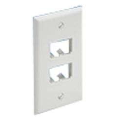 Faceplate 4-port Classic WH EA