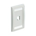 Mini-Com Faceplate 1 Port White