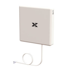 Cel-Fi GO-X/PRO Indoor/Outdoor Wideband Directional Panel Antenna, Bracket Mount - White 2m Cable - LTE (N F)