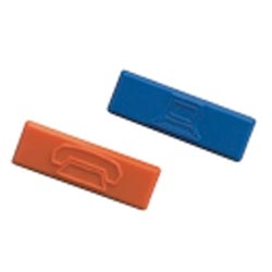 Plastic Snap-In Port Identifier, Mini-Com, Data Icon, Yellow, Pack of 100