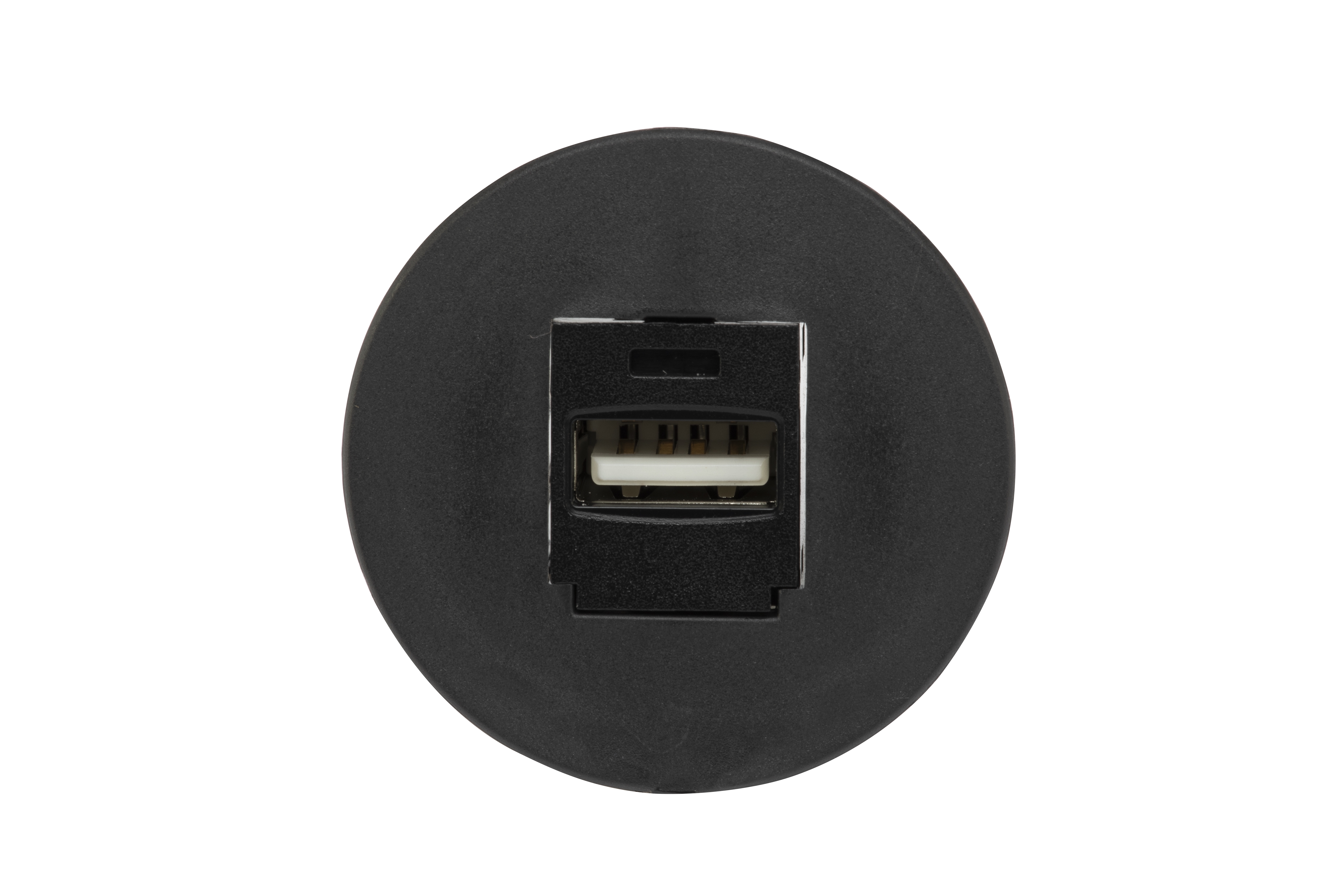 30.5mm BLACK NOTCHED SINGLE SERVICE PORT WITH BLACK 3.5mm STEREO CONNECTOR