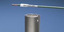 Heatshrink Label, Cable and Wire Marking, White, White, WxH: 1 x 0.84 ...
