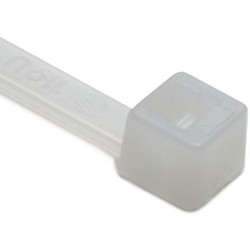 Cable Tie, 5.8" Long, UL Rated, 30lb Tensile Strength, PA66, Natural, 1000/pkg