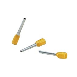 Insulated Ferrule, Single Wire, 10 AWG (6.0mm), .47"(12.0mm) Pin Length, Yellow DIN End Sleeve, Pack of 100