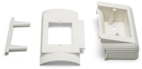 InfoStream Multi-Channel Raceway Offset Box, PVC, Office White, 1pkg