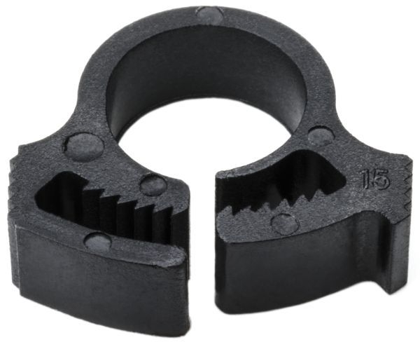 Hose Clamp, Polyamide 6.6, Black 14.4 to 20.45mm W