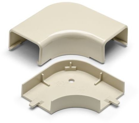 Elbow Cover, 1-1/4 in., PVC, Ivory, 2.854 in. L, 2.854 in. W