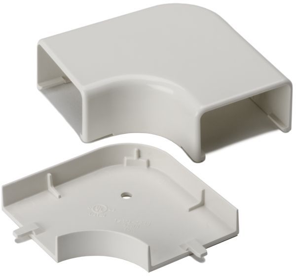 Elbow Cover, 1-3/4 in., PVC, Office White, 3.358 in. L